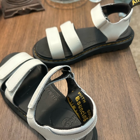 Dr. Martens Kids Black and White Sandals